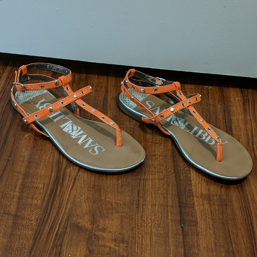 Sam & Libby orange sandals